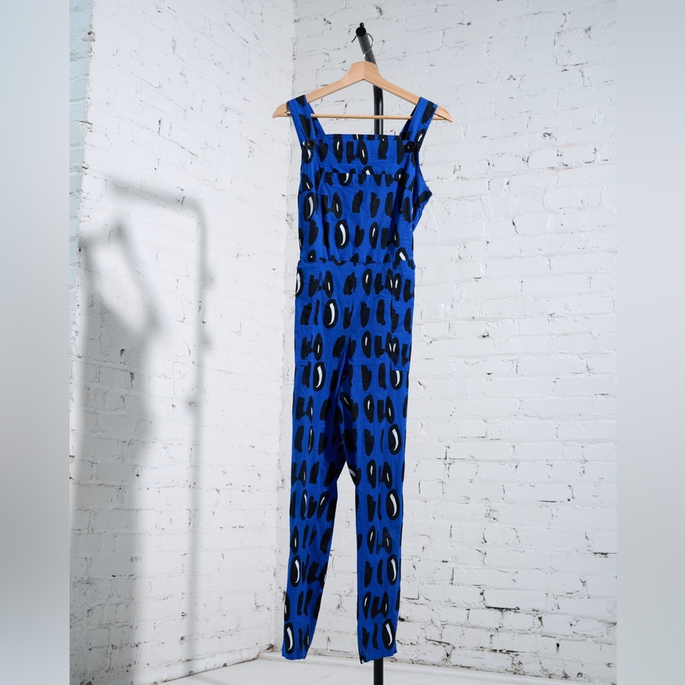 RARE! Nooworks overalls in BLUE DOT - Picture 2 of 8